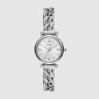 Fossil Round Silver Analog watch