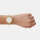 Women's Signatur Lille Sport Date Gold Analog Stainless Steel Watch SKW3135