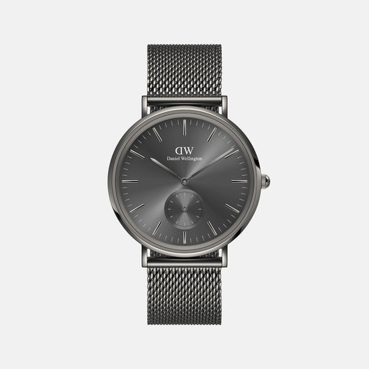 Classic Male Grey Analog Stainless Steel Watch DW00100712K