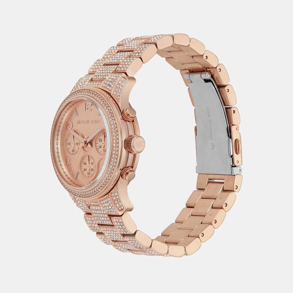 Michael Kors Women Round Rose Gold watch