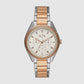 Women's Cream Stainless Steel Watch AX5662