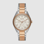Armani Exchange Round White Chronograph watch