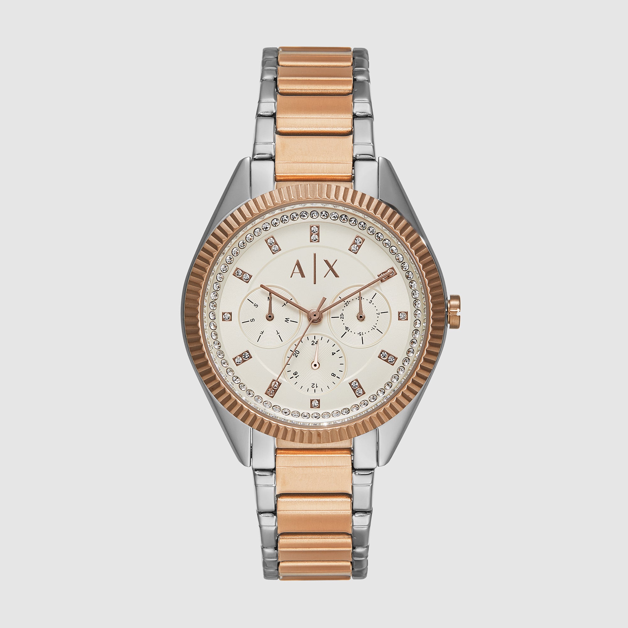 Armani Exchange Round White Chronograph watch
