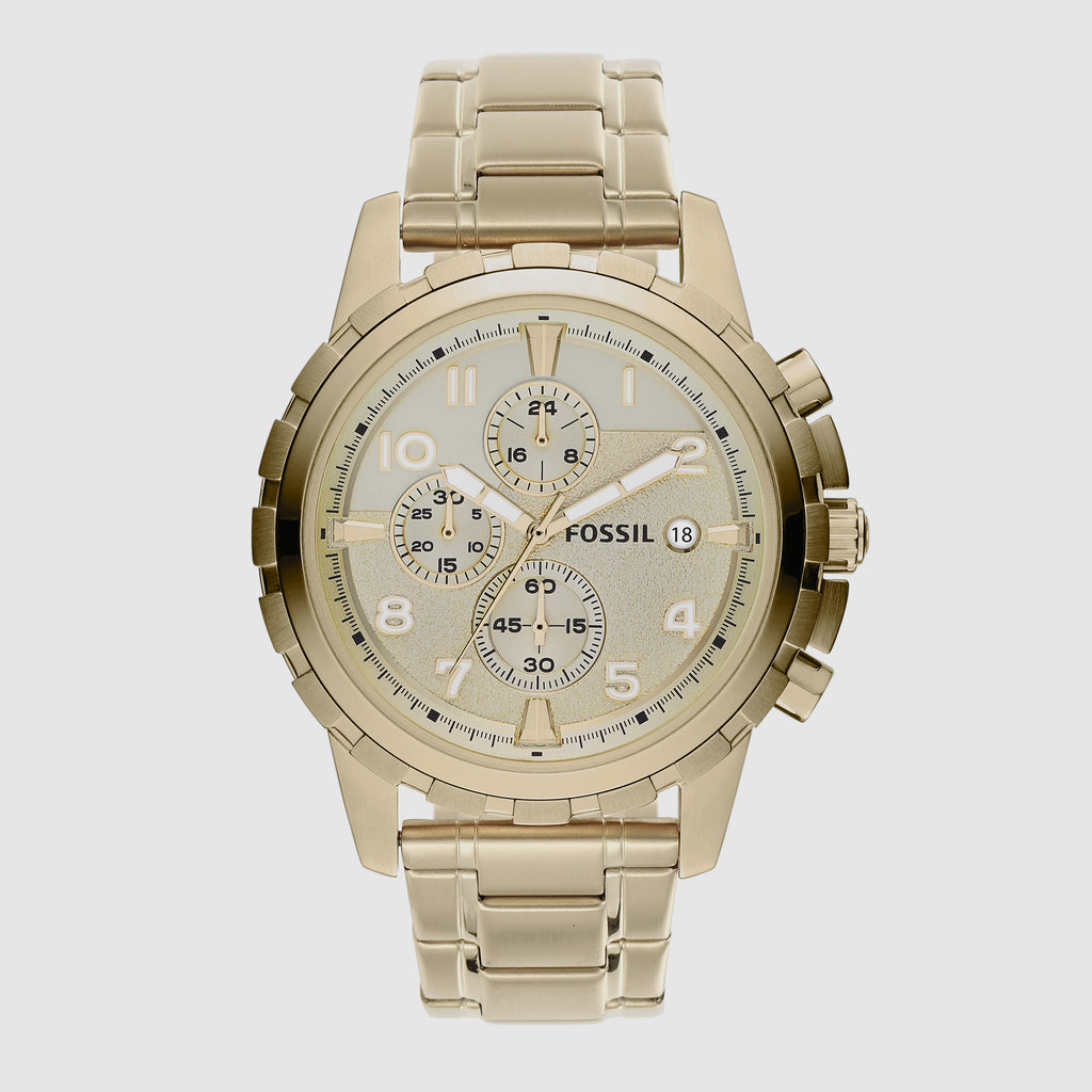 Fossil Round Champagne Chronograph watch