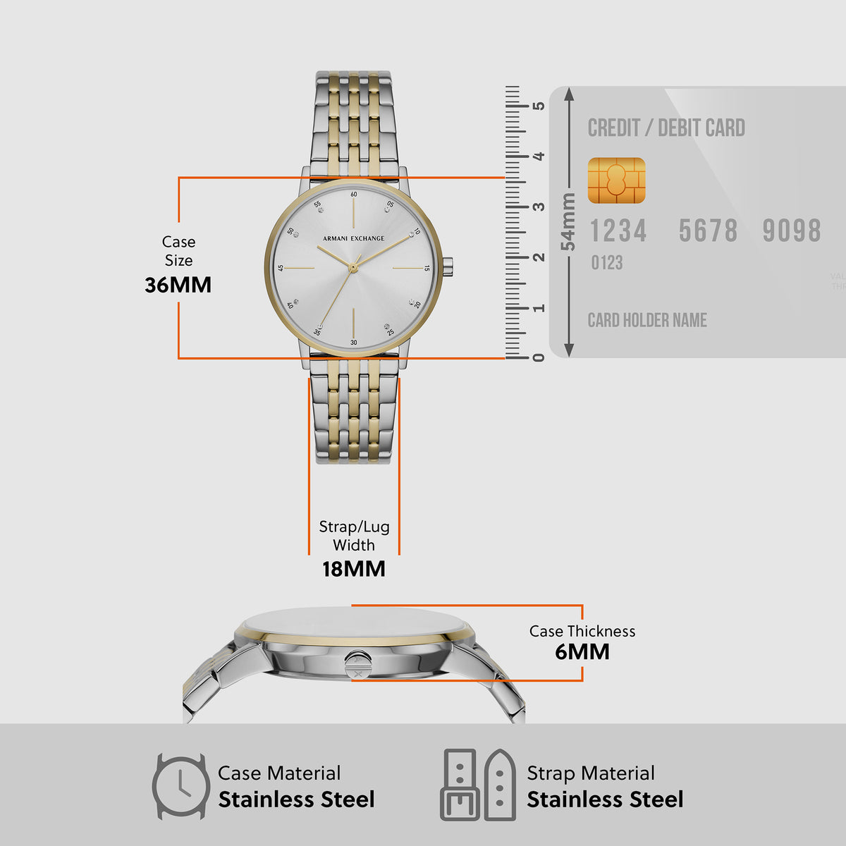 Armani Exchange Stainless Steel Silver watch