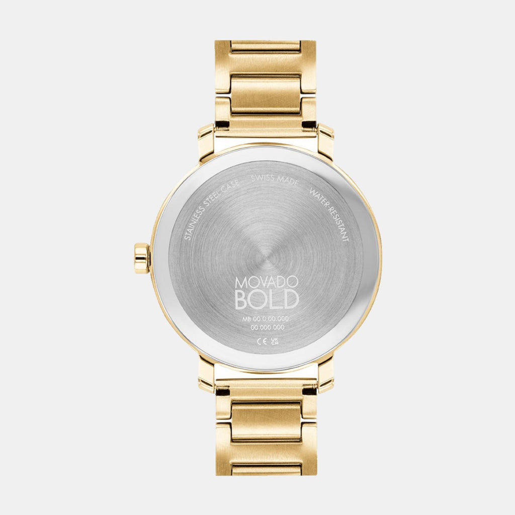 Movado Women Round Gold watch