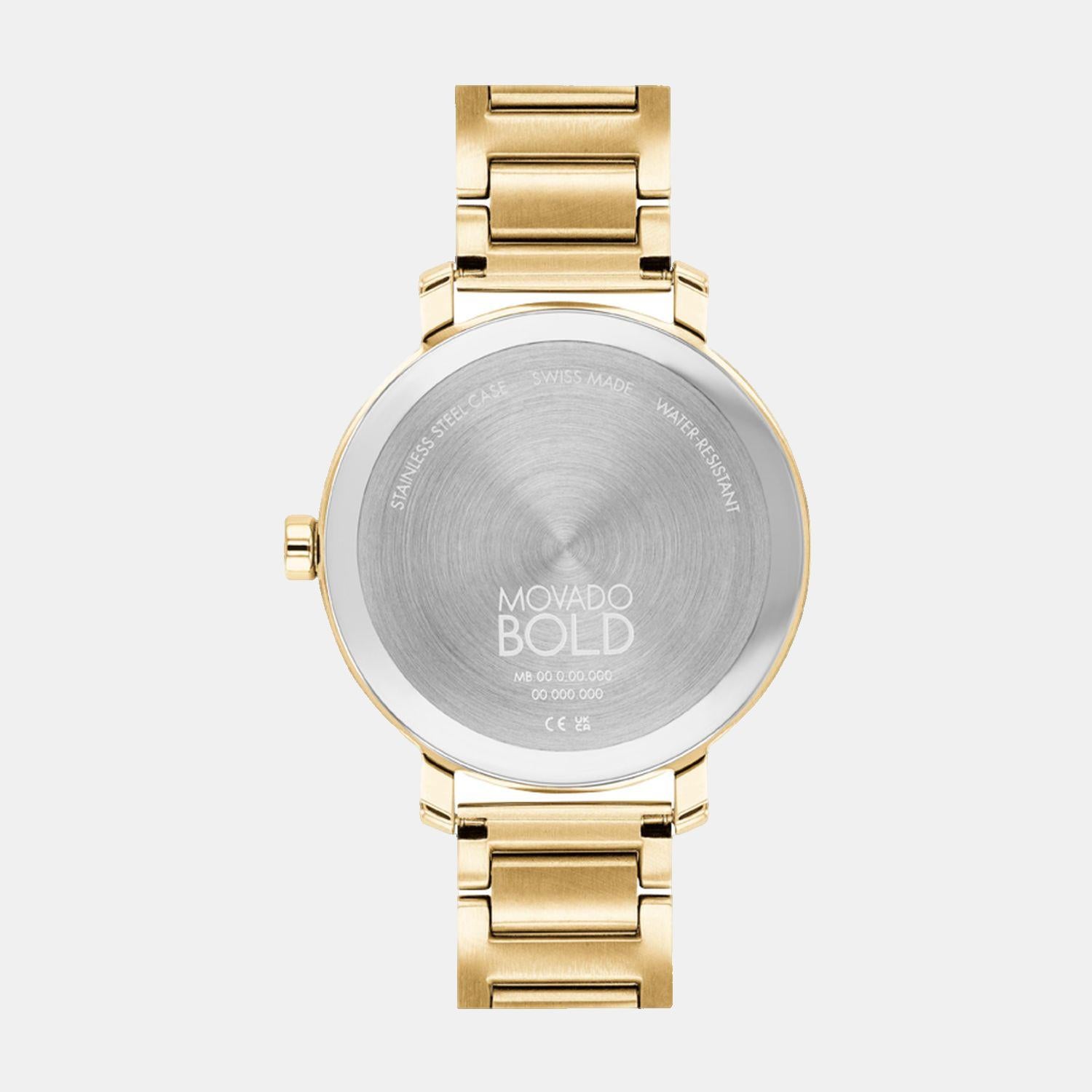 Movado Women Round Gold watch
