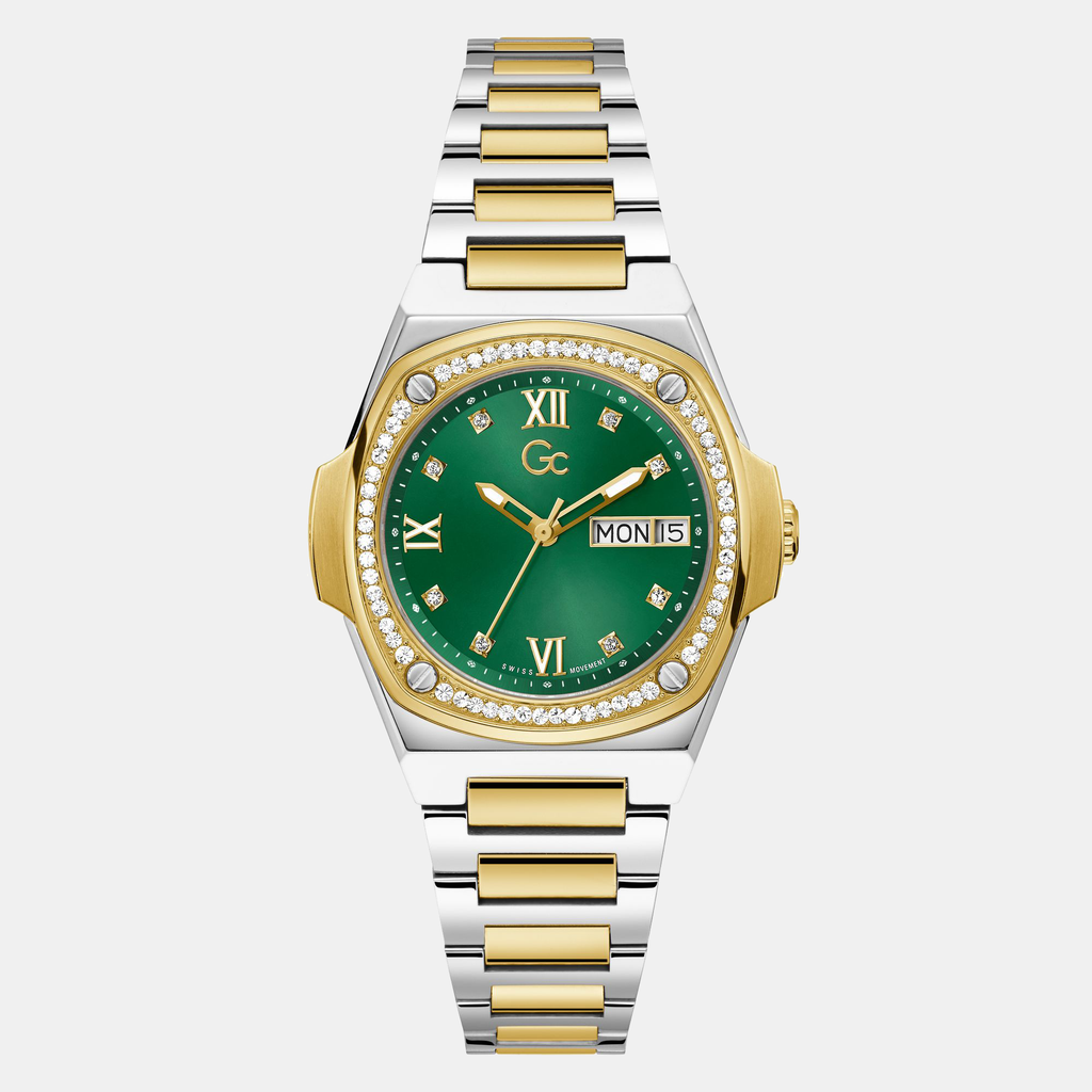 GC Round Green Analog watch