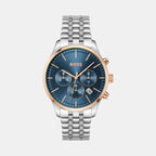 Boss Round Blue Chronograph watch