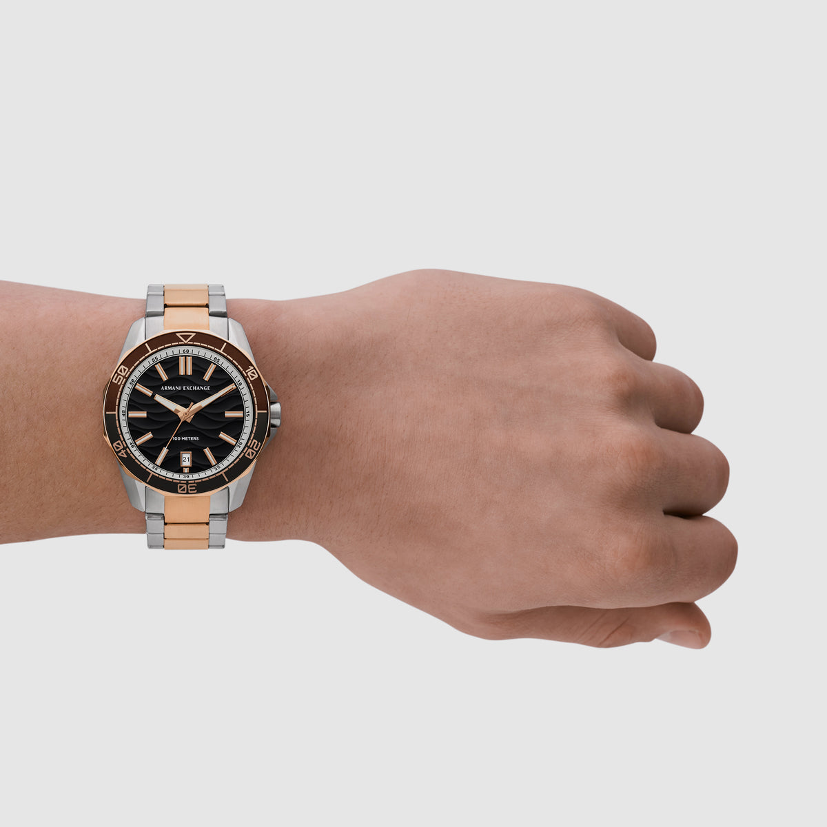 Armani Exchange Stainless Steel Round watch
