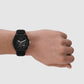 Men's Black Chronograph Silicone Watch AX4161