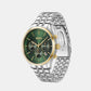 Men Quartz Green Dial Stainless Steel Watch 1514159