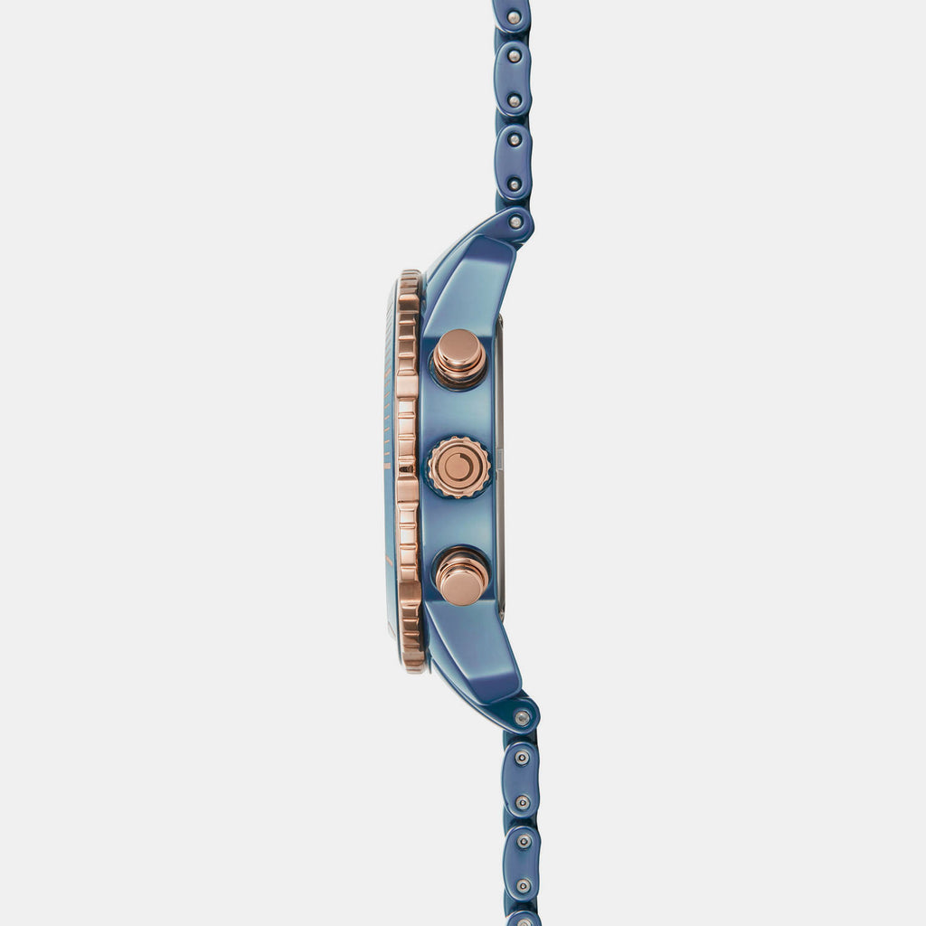 Obaku Men Round Blue watch
