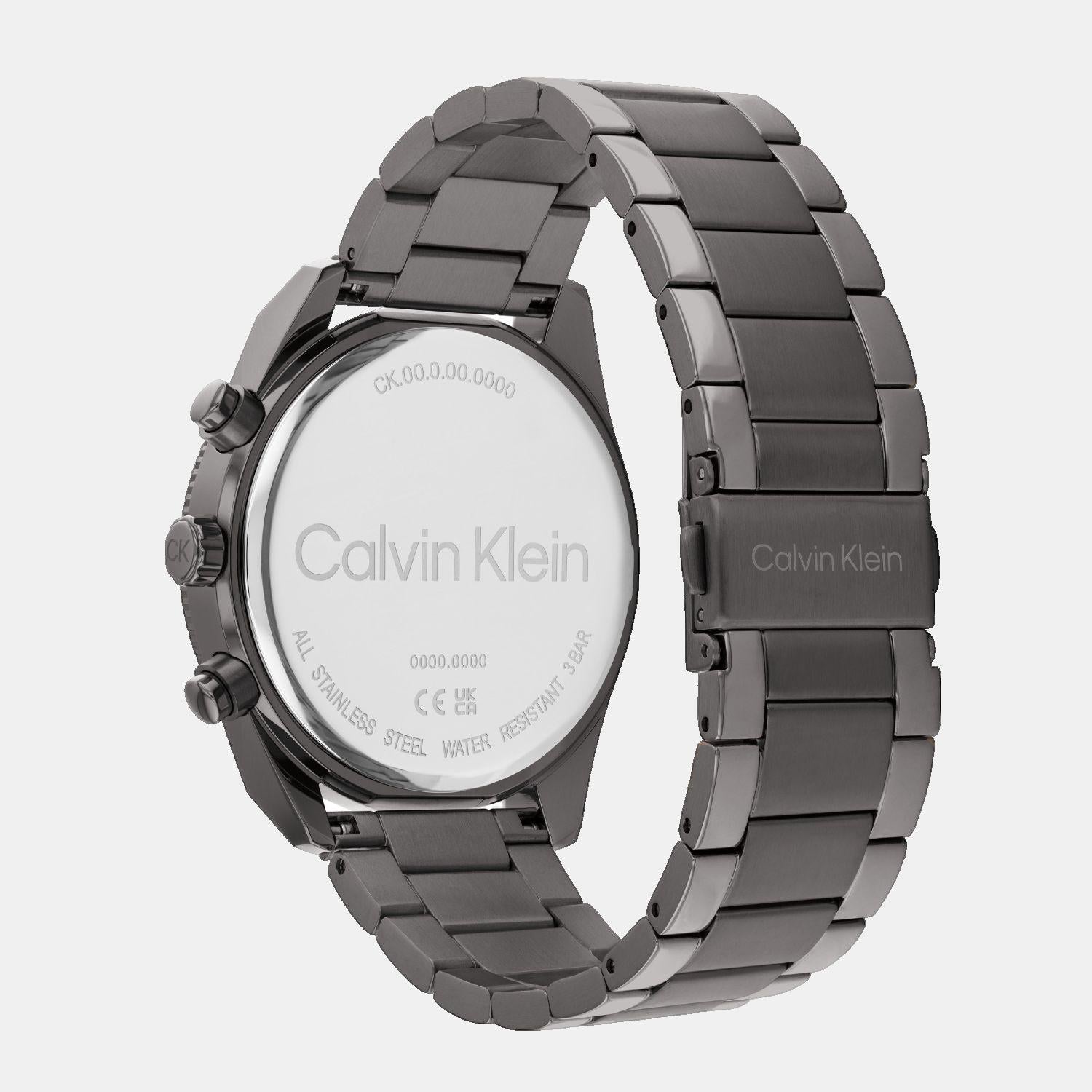 Calvin Klein Men Round Grey watch
