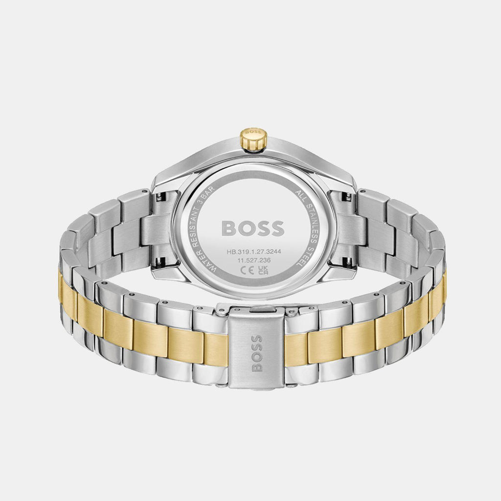 Boss Women Round Silver White watch