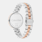 Calvin Klein Women Round Silver White watch