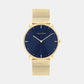 Unisex Quartz Blue Dial Stainless Steel Watch 25200153