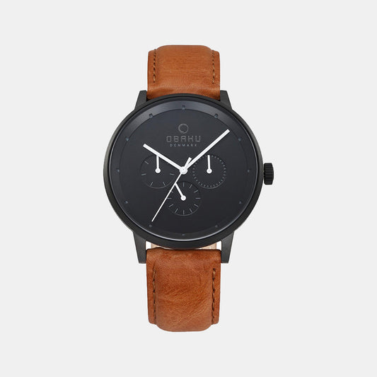 Quartz Male Black Analog Stainless Steel Watch V208GMBBRZ