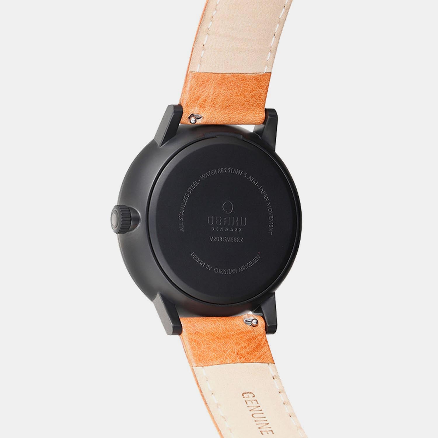 Obaku Men Round Black watch