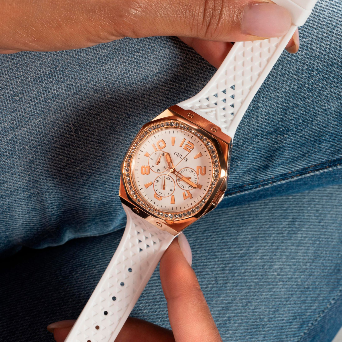 Guess Octagon Quartz Multi-Function Women watch