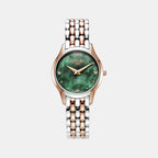 Soleure Women Quartz Green Mother Of Pearl Dial Analog Stainless Steel Watch 547857 49 75 50