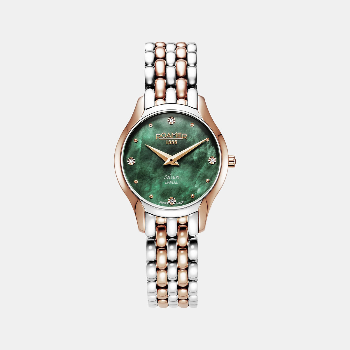 Soleure Women Quartz Mother Of Pearl Dial Analog Stainless Steel Watch 547857 49 75 50