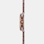 Obaku Women Round Brown watch