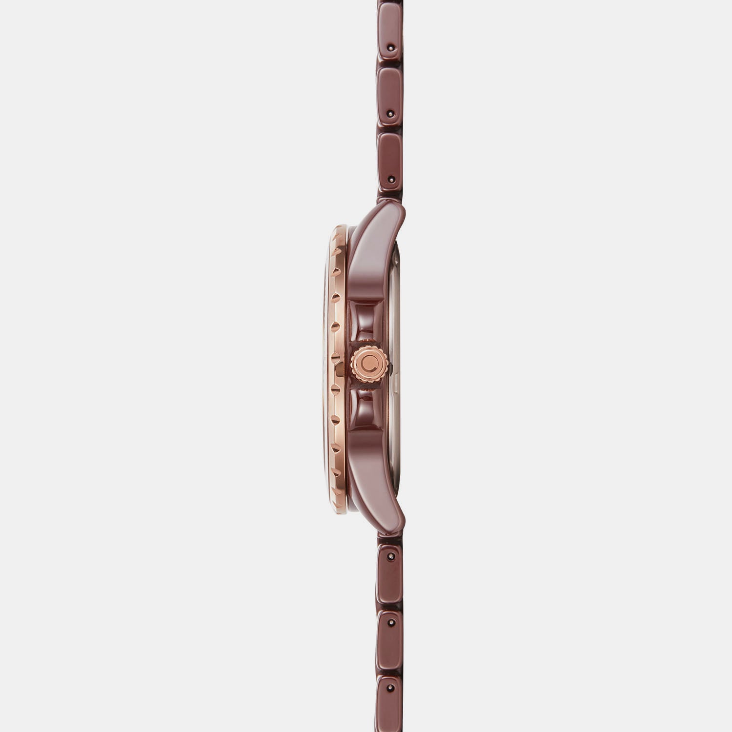 Obaku Women Round Brown watch