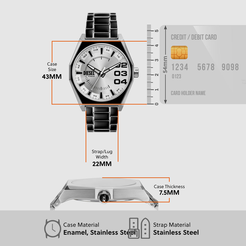 Diesel Stainless Steel Silver watch