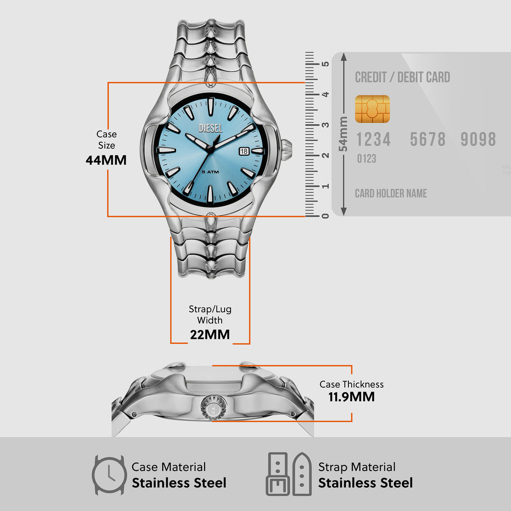 Diesel Stainless Steel Blue watch