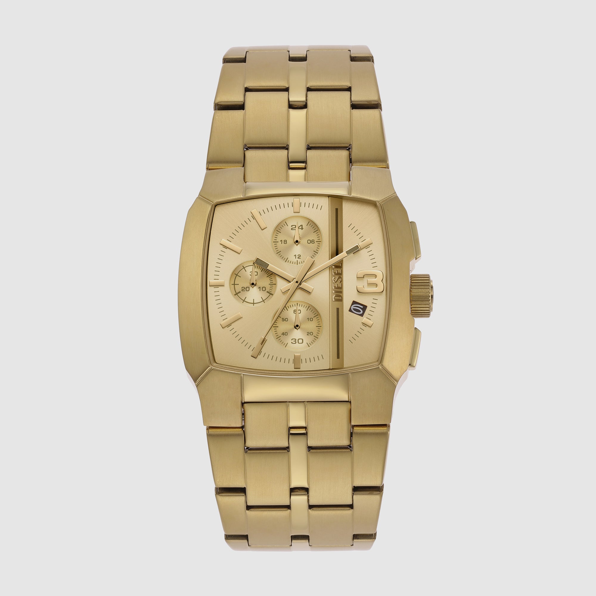 Diesel Square Gold Chronograph watch