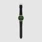 Men's Green Dial Leather Quartz Watch AR11601