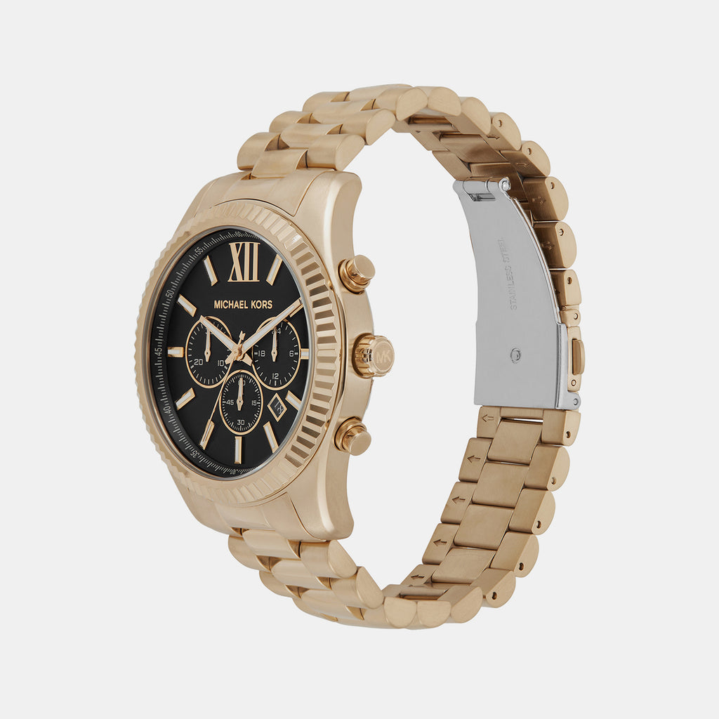 Michael Kors Men Round Black watch