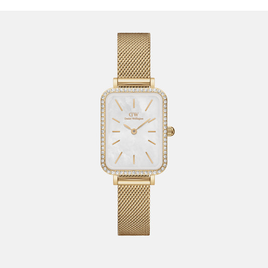 Quadro Female Gold Analog Stainless Steel Watch DW00100668K