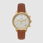 Fossil Round White Mother Of Pearl Chronograph watch