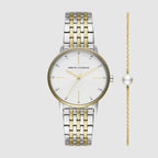 Armani Exchange Round Silver Analog watch