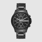 Armani Exchange Round Black Chronograph watch