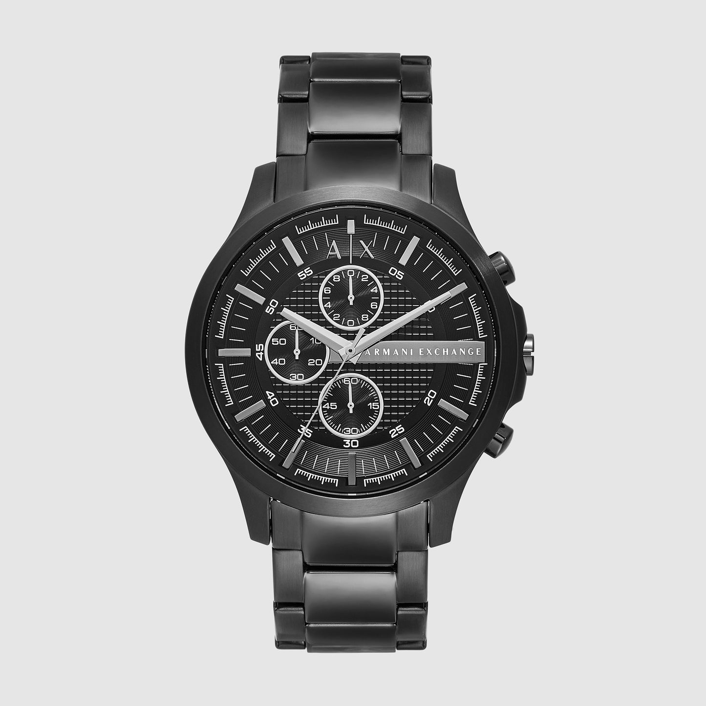 Men's Black Stainless Steel Watch AX2454