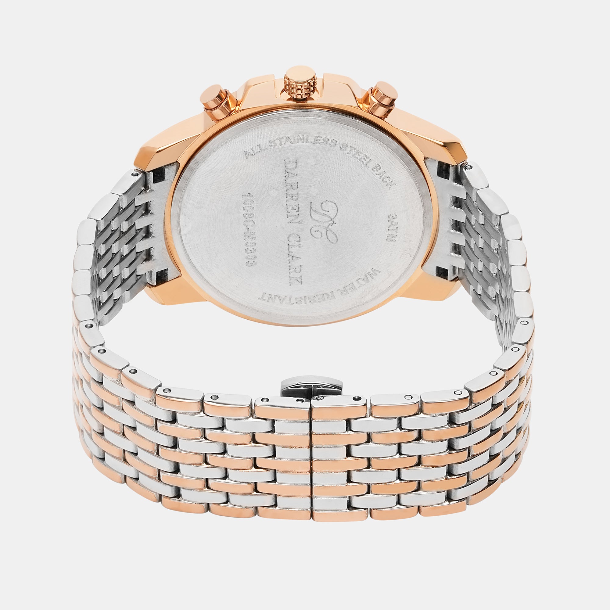 Darren Clark Stainless Steel Round watch