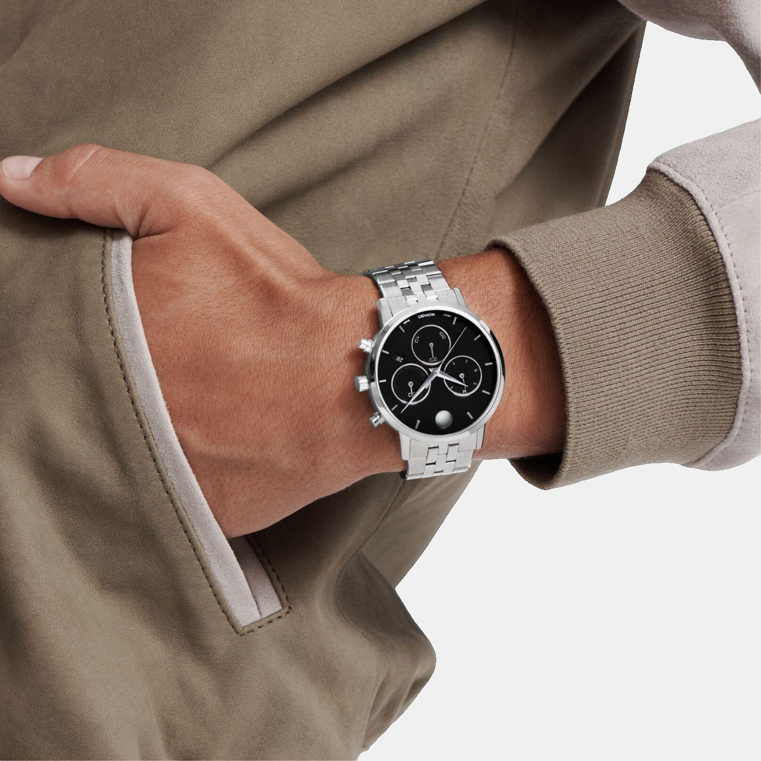 Movado Stainless Steel Round watch