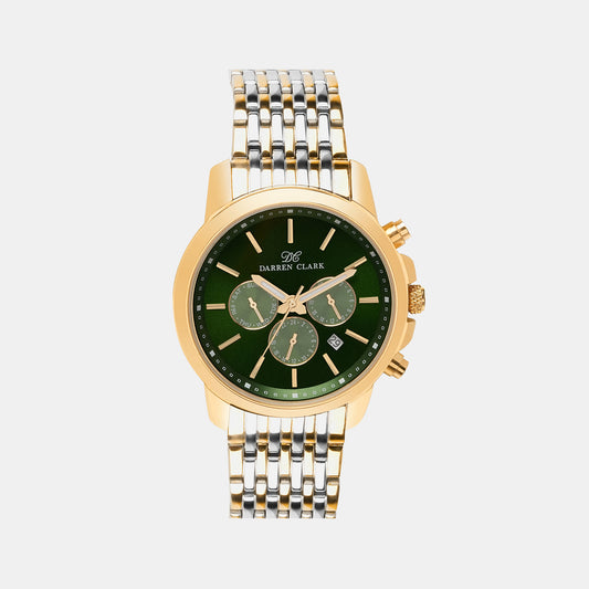 Male Green Chronograph Stainless Steel Watch 1008D-M0214