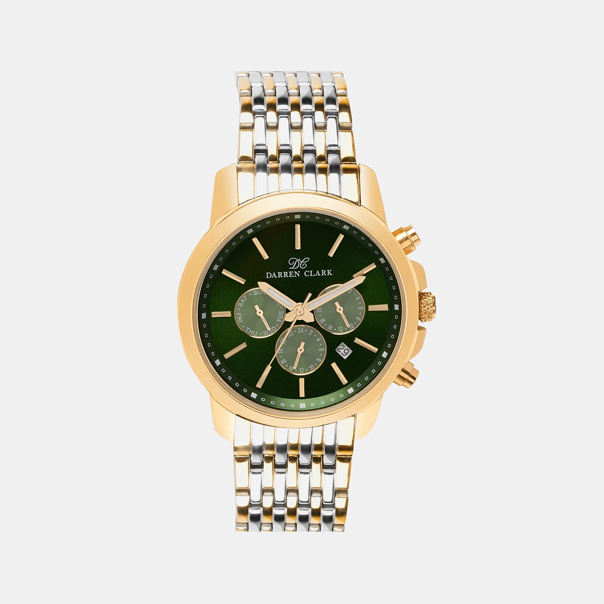 Darren Clark Round Green Analog watch