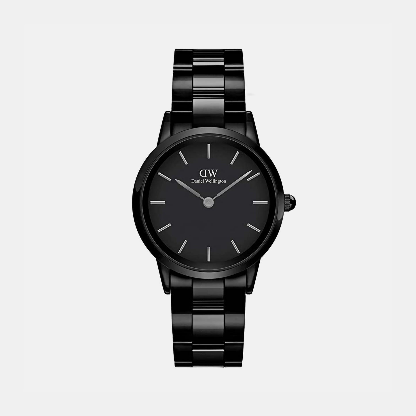 Iconic Women's Black Analog Stainless Steel Watch DW00100414K