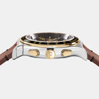 Ferragamo Men Round Black watch