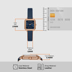 Armani Exchange Leather Blue watch