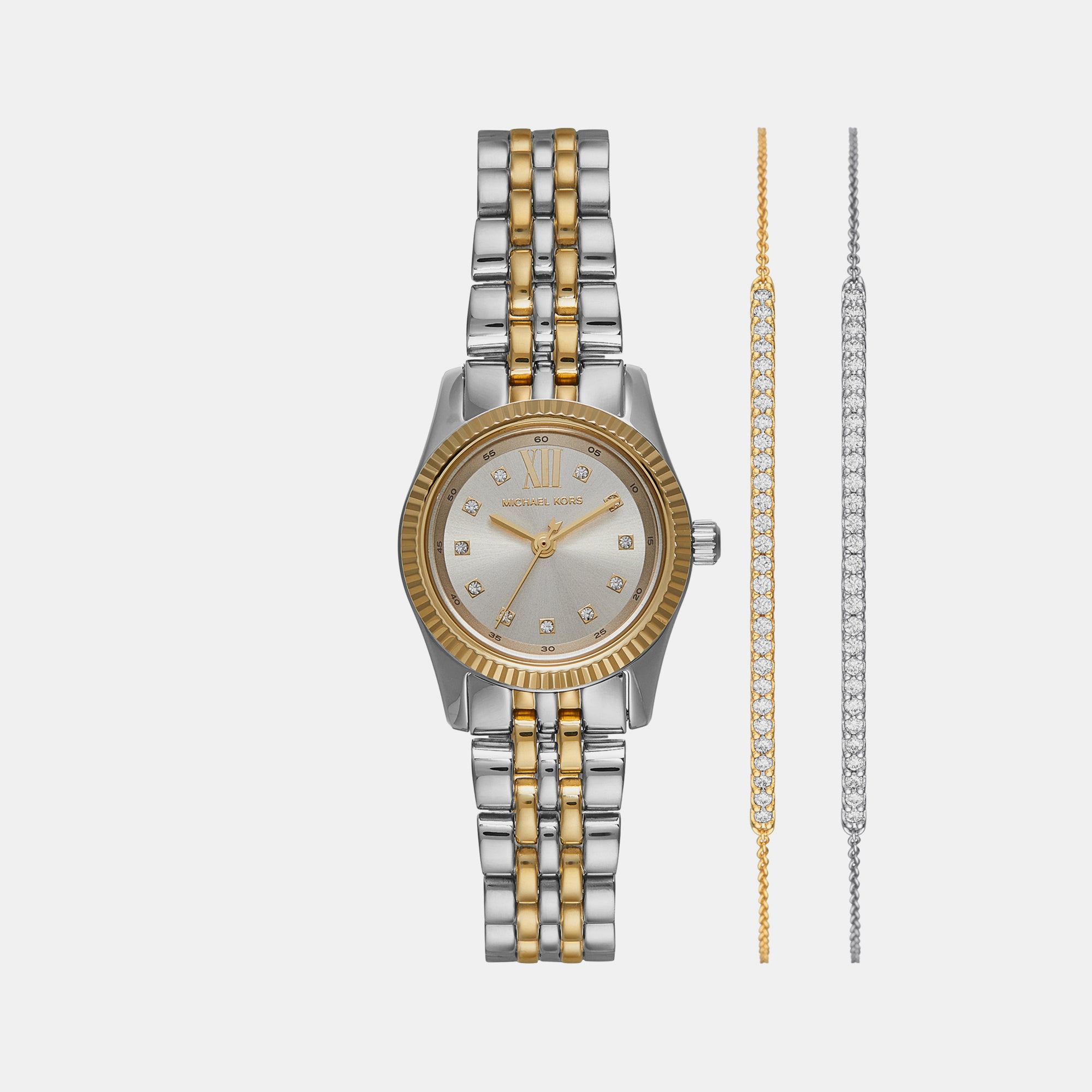 Lexington Women Quartz Silver Dial Analog Stainless Steel Watch MK4815SET