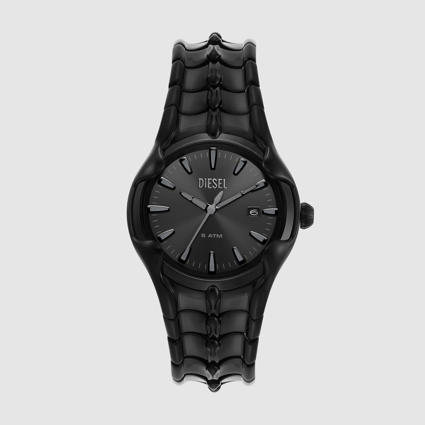 Men's Black Stainless Steel Watch DZ2187