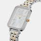 Quadro Women's Gold/Silver Analog Stainless Steel Watch DW00100671K