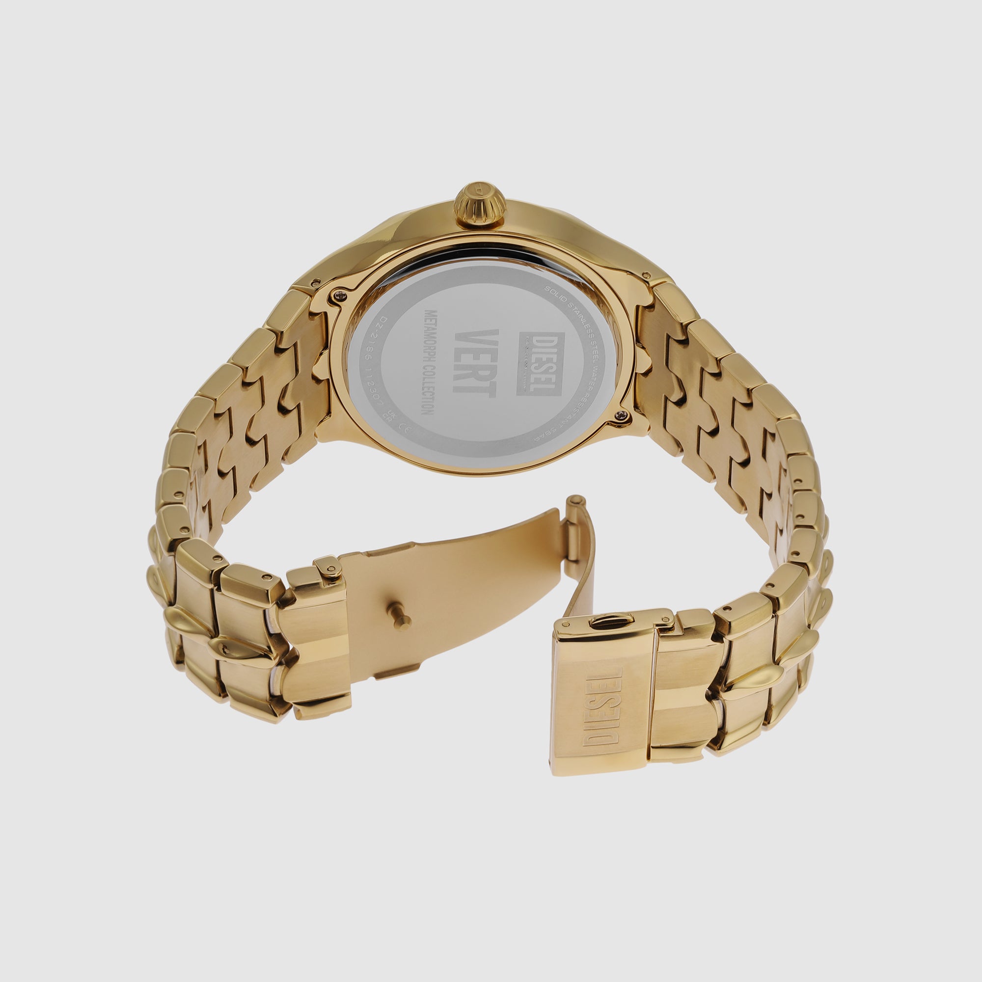 Diesel Men Round Gold watch