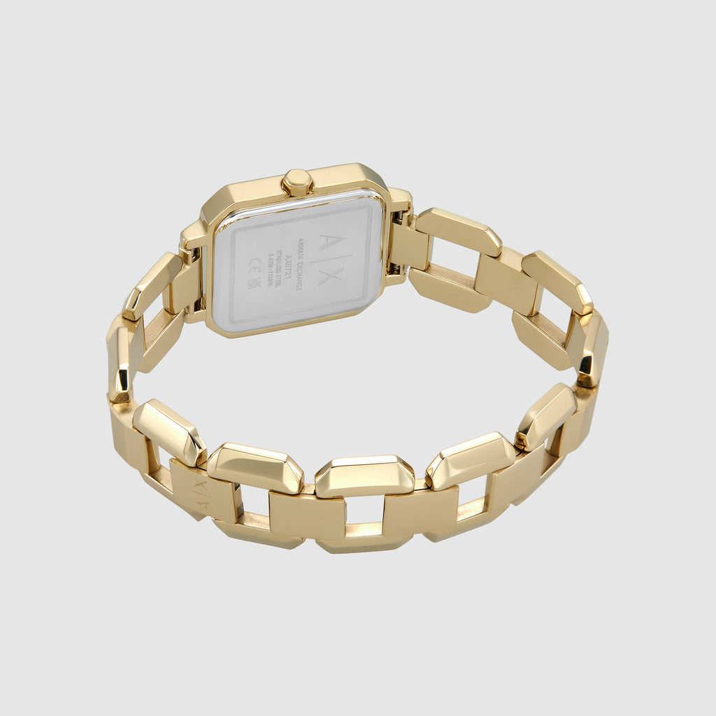 Armani Exchange Women Octagon Gold watch